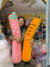 Biggest Pipe carrot/strawberry Pillow