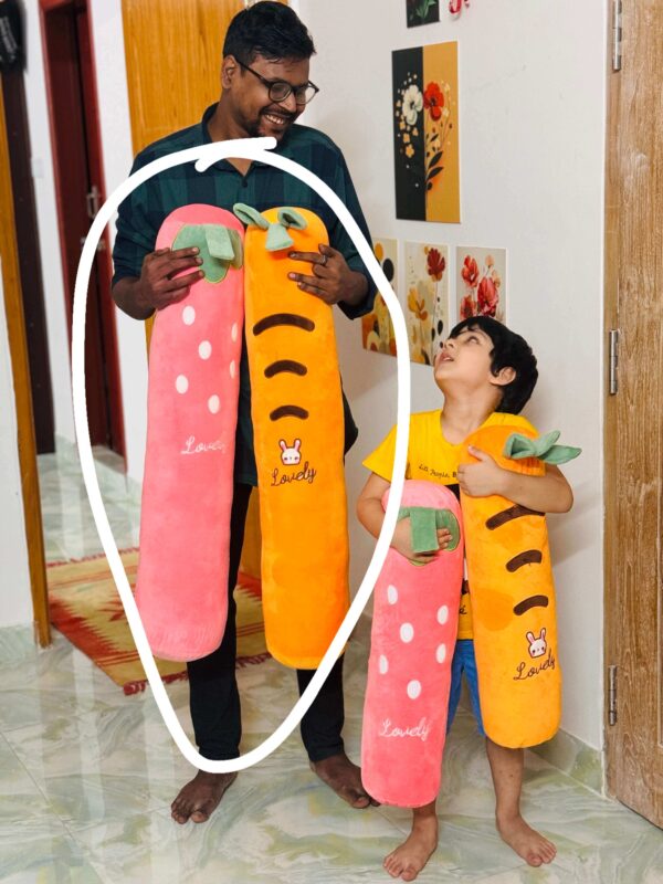 Pipe style straberry , carrot pillow - Image 2