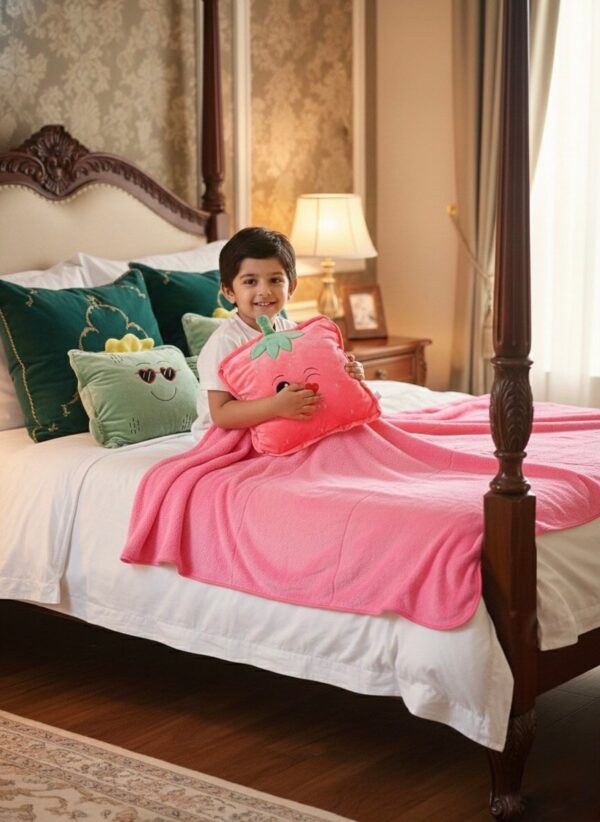 Cozy Plush Blanket & Pillow Set - Image 3