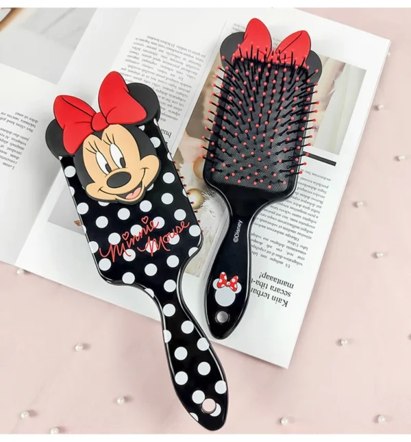Disney Minnie Mouse Air Cushion Massage Combs Cartoon Anime Figures Children Comb Hair Brush Hairdressing Tool Kid Birthday Gift - Image 4
